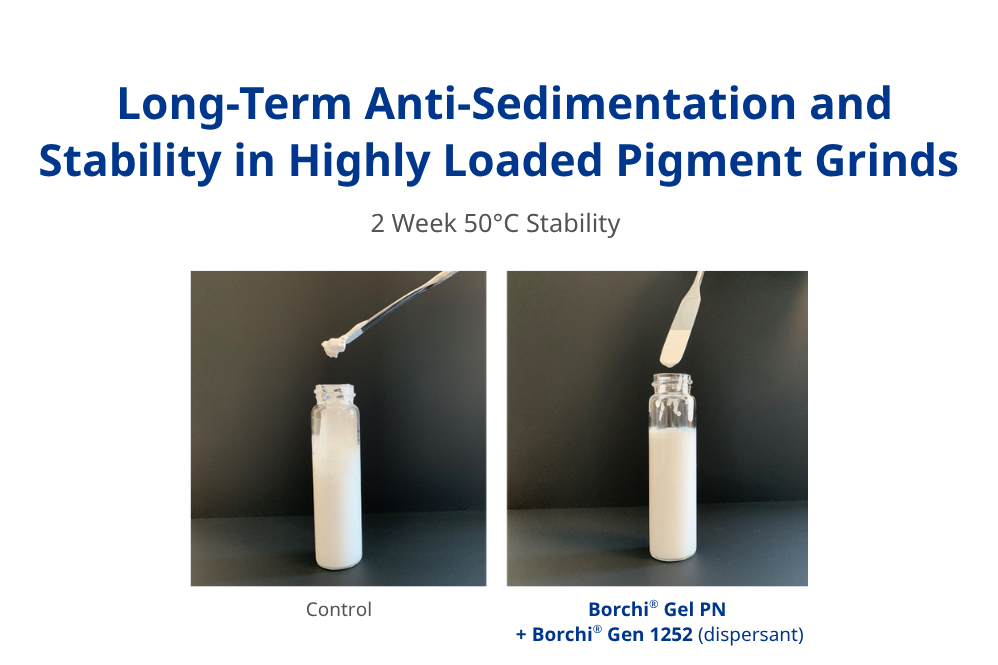 long-term stability and anti-sedimentation with rheology modifiers
