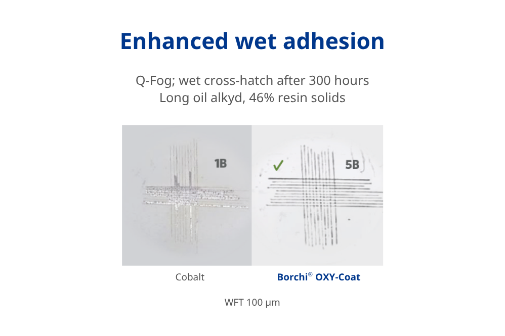better wet adhesion industrial alkyd coatings with cobalt free high performance catalyst