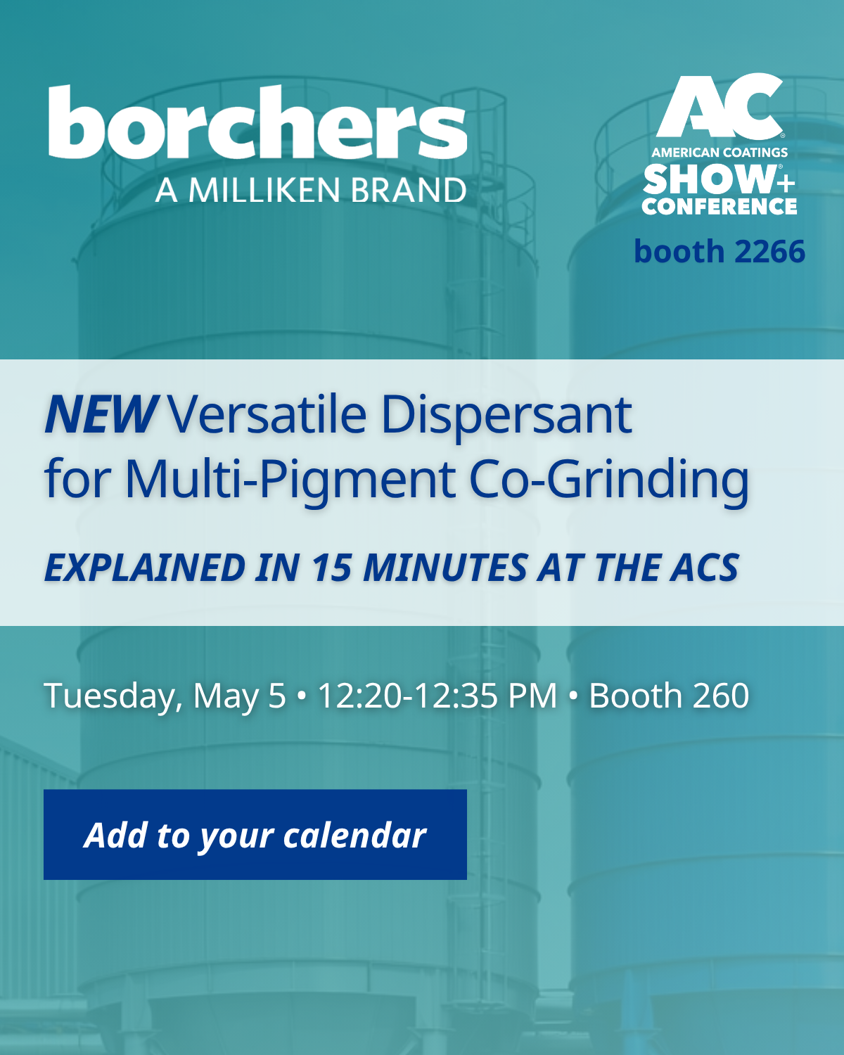 coating additive product presentation at the American Coatings Show_dispersant for multi pigment co grinding