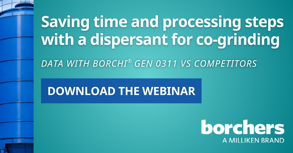 dispersant for cogrinding webinar